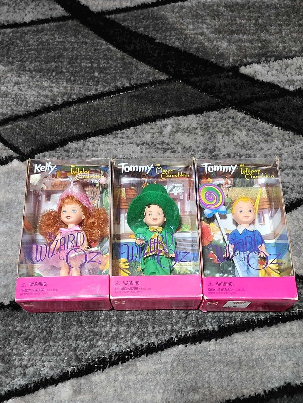1999 MATTEL WIZARD OF OZ COLLECTOR EDITION SET-OF-3 MUNCHKIN DOLLS