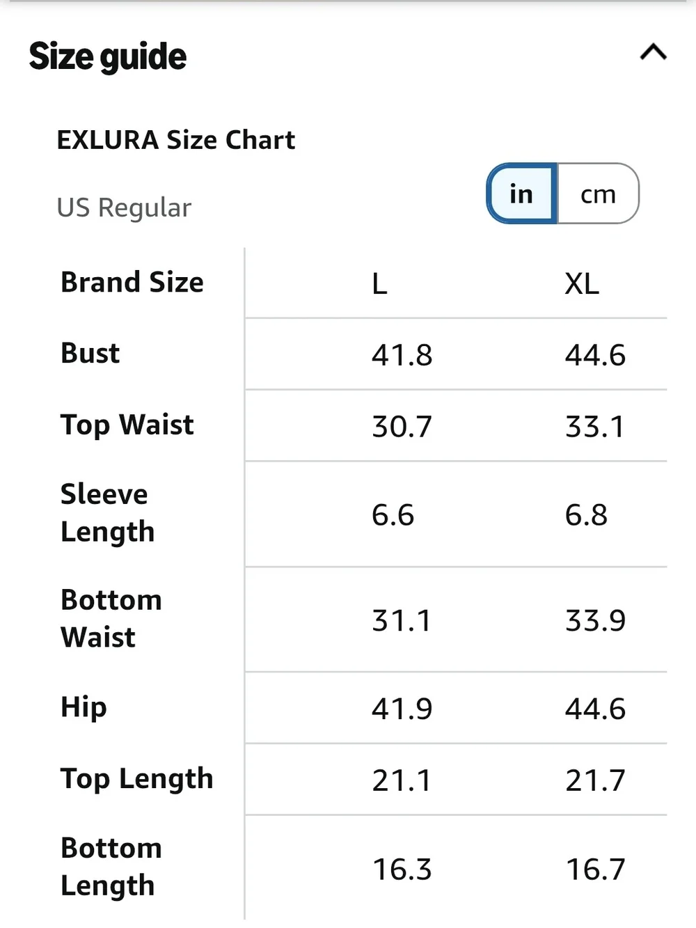 Exlura two piece