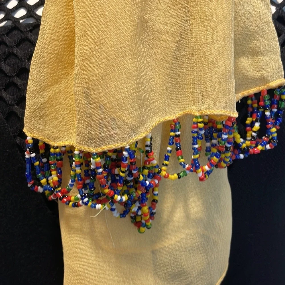 unknown yellow chiffon