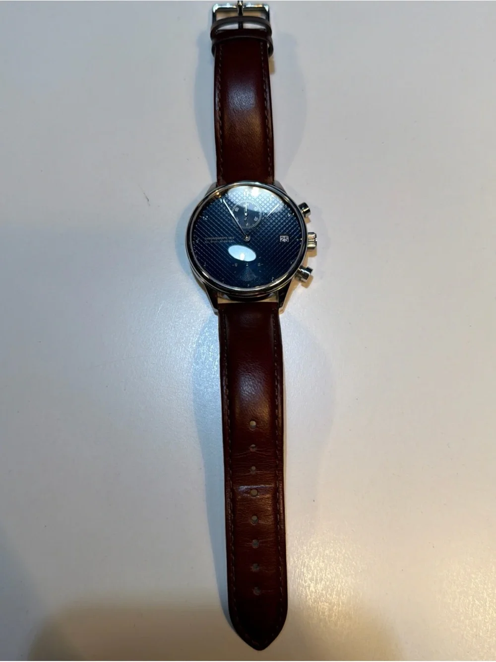 AV86 About Vintage 1815 Chronograph Skov Anderson Men’s Watch Stainless Leather