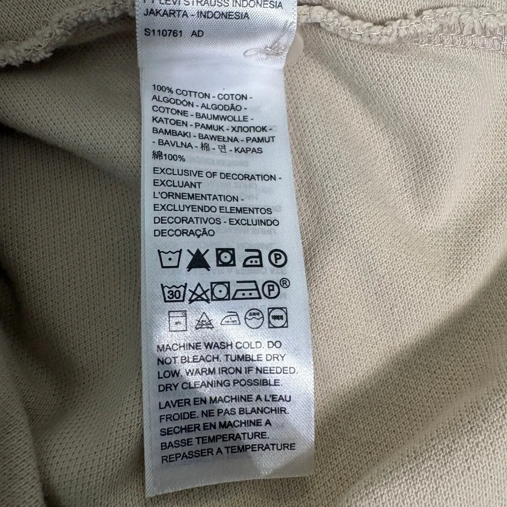 Levi's Polo‎ Shirt Mens 3XL Tan Standard Short Sleeve Pique Cotton Logo Classic