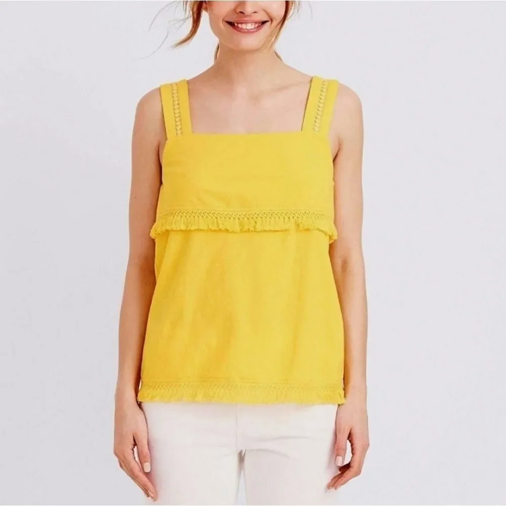 J. Crew Red Sleeveless Top