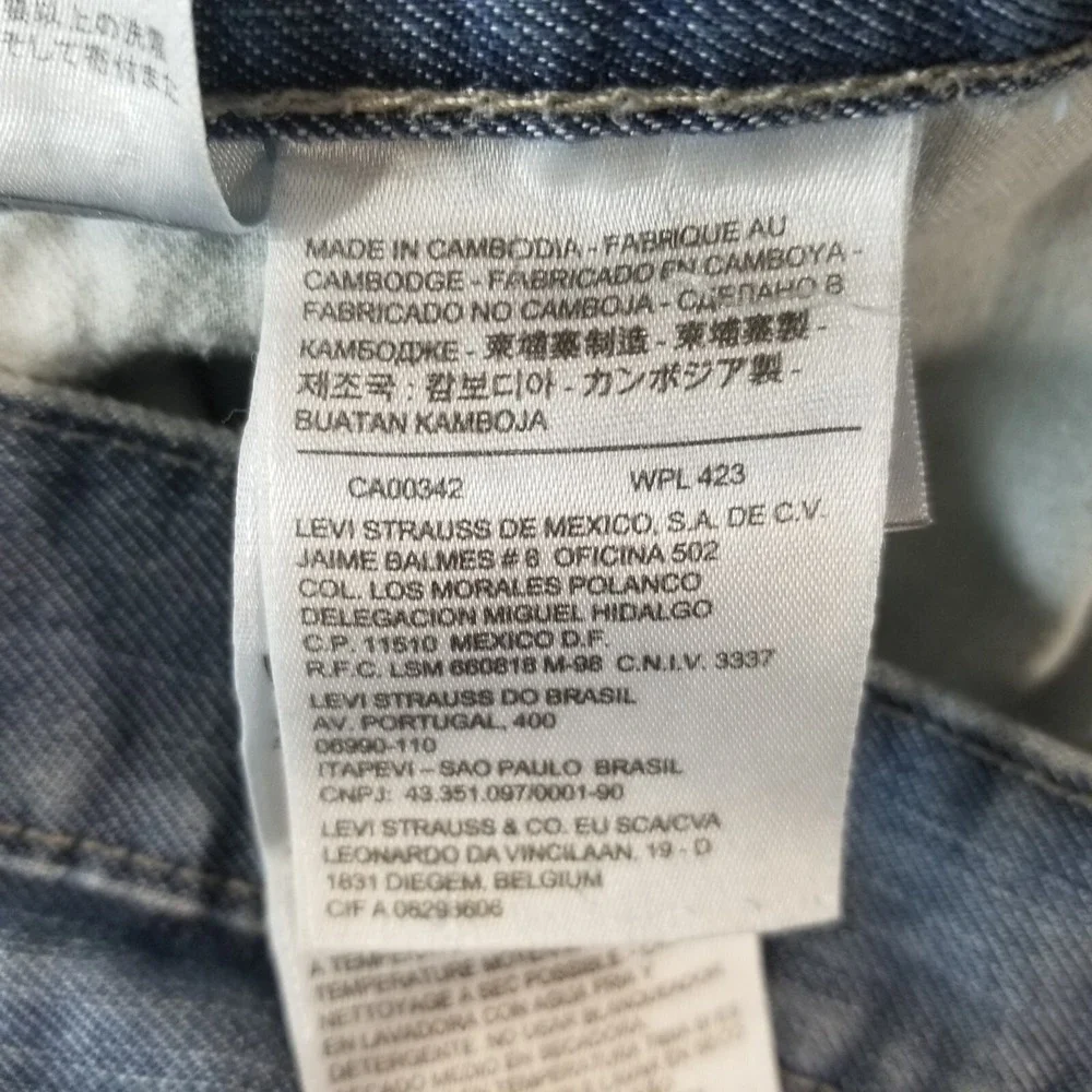 Levis inseam inches