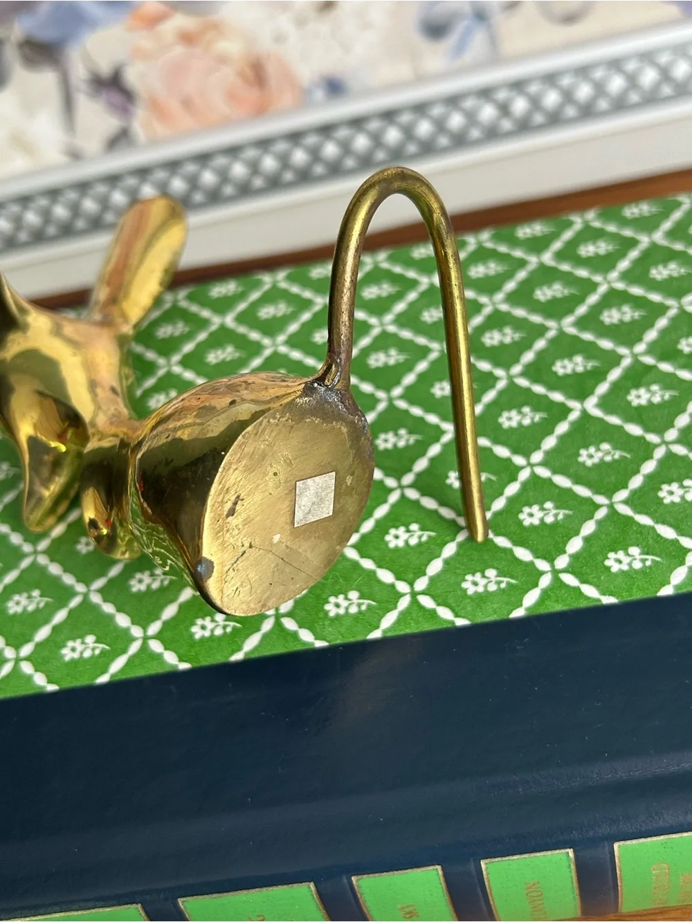 Vintage brass big earred mcm mouse