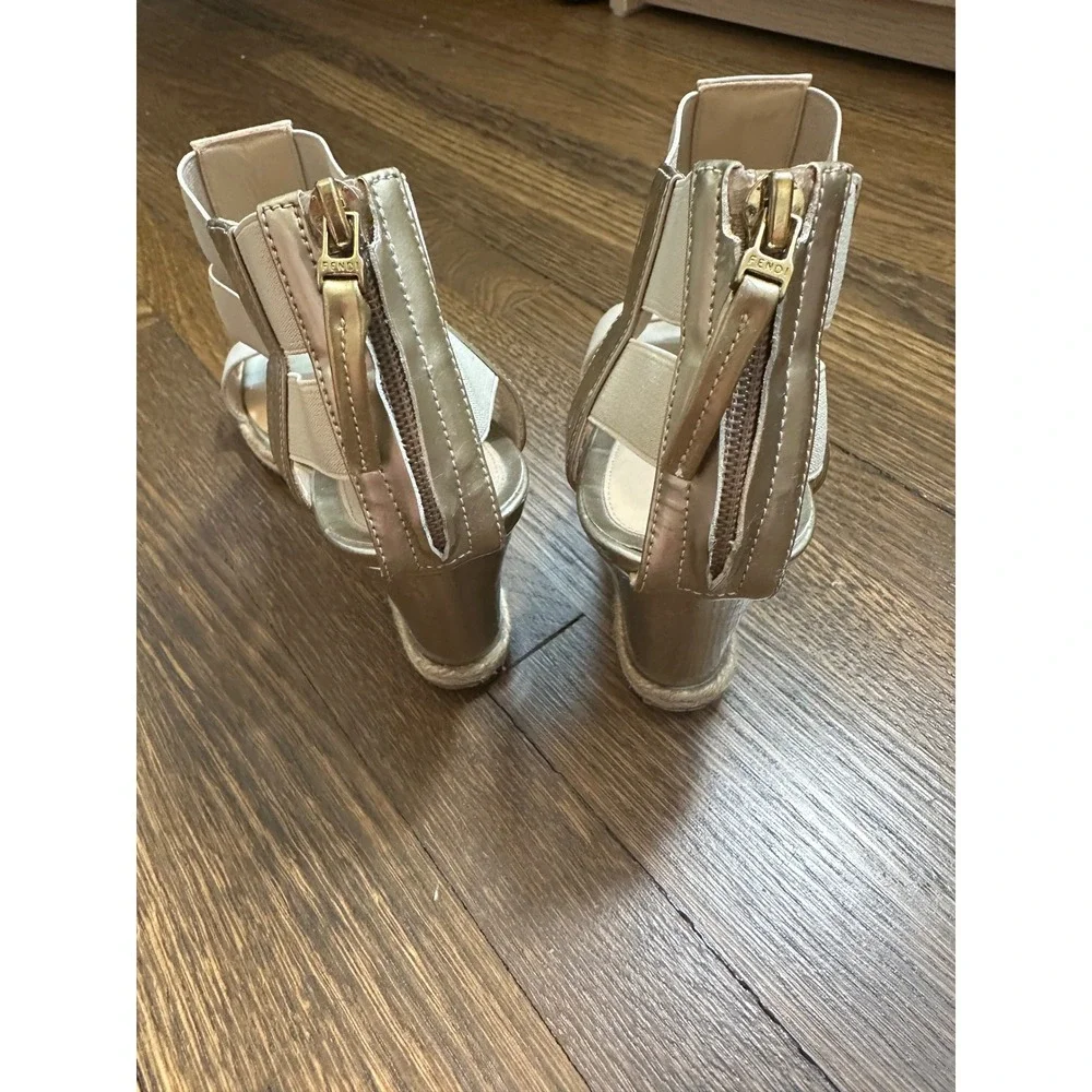 Fendi metallic gold