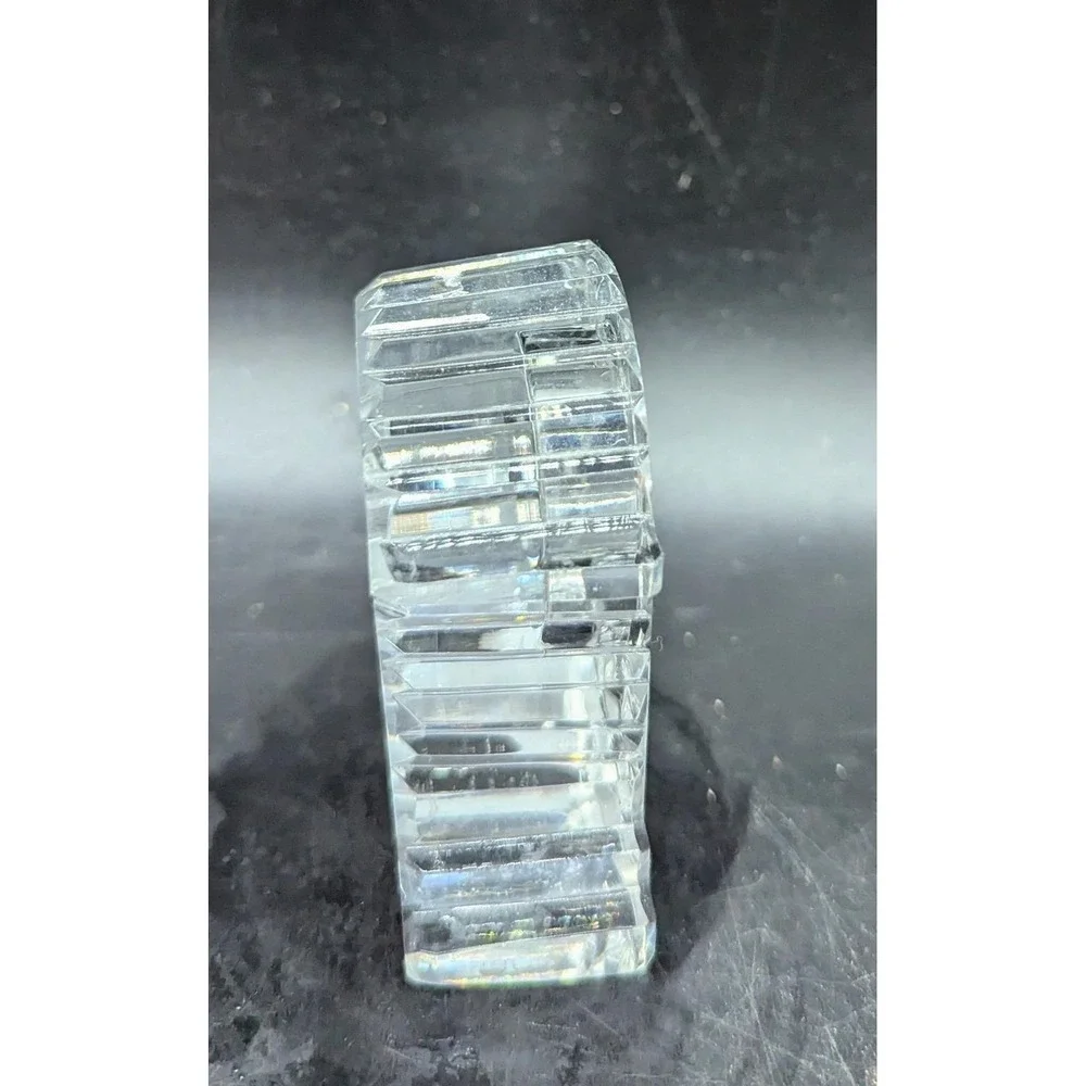 Vintage Waterford Crystal Small Mantle Desk Clock Casing 2.5