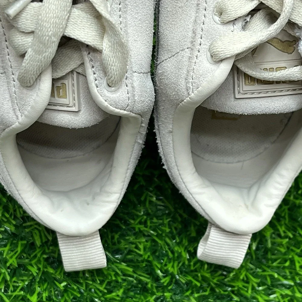 Puma Mayze Alpine Snow Cream Brushed Suede Platform Sneaker‎ Size 7.5 Athleisure