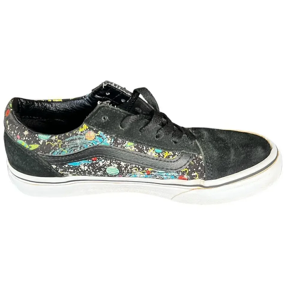VANS Old Skool Glow in the Dark Psychedelic Cosmic Solar System SK8 Youth Sz 2.5