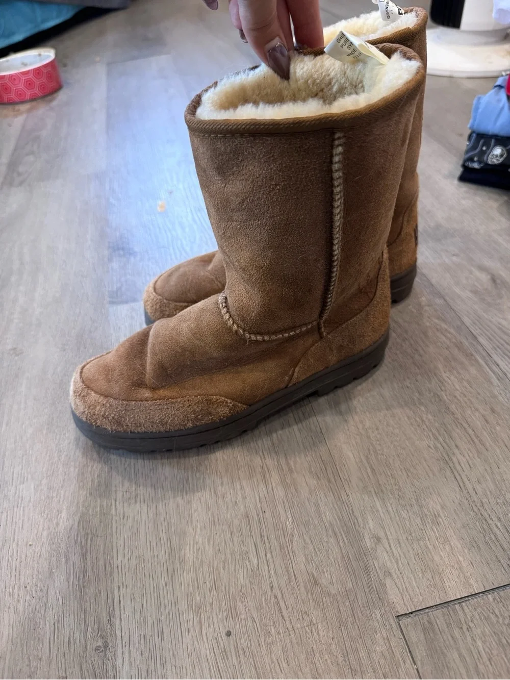 UGG suede shearling
