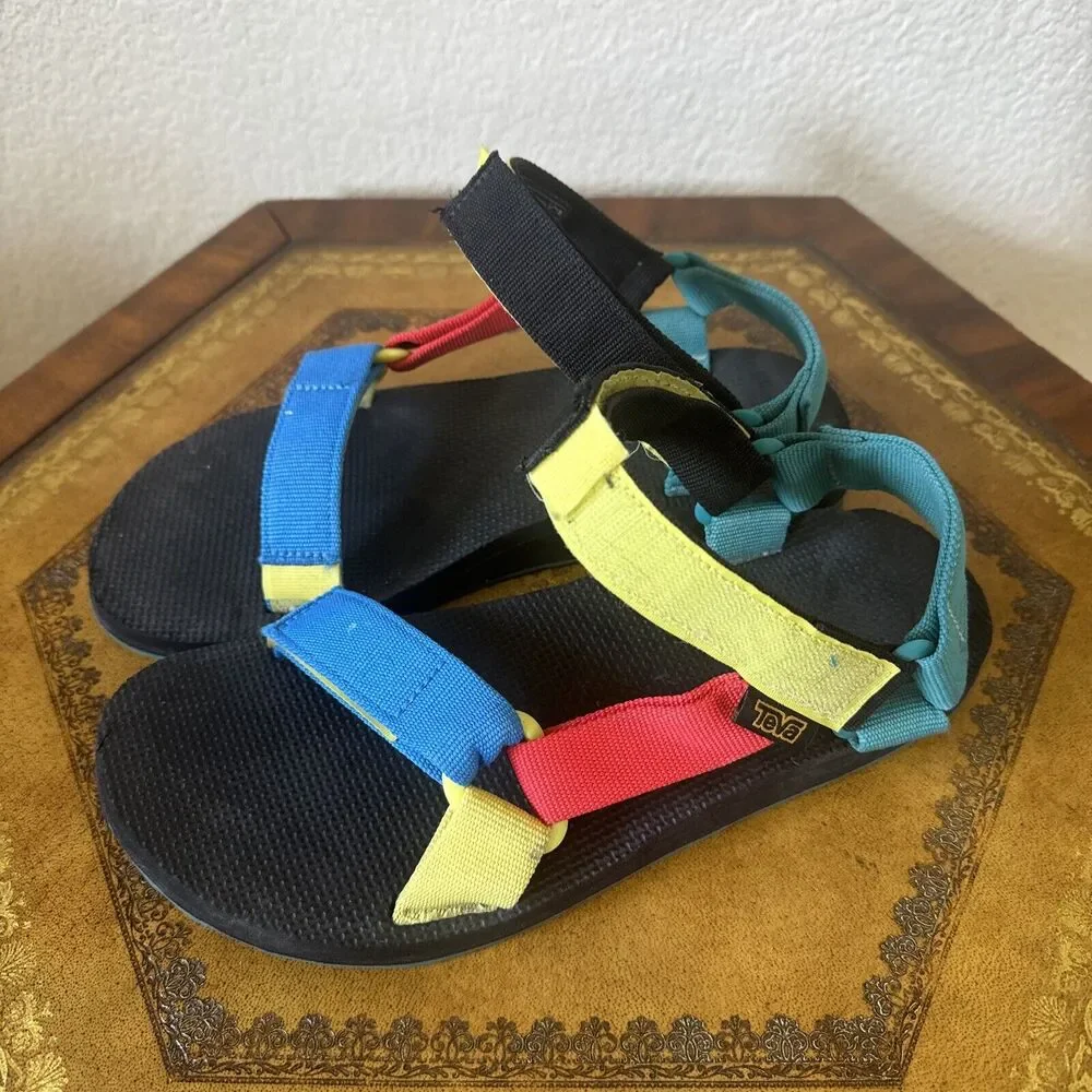 Men’s Teva Original Universal Sandals Retro Multicolor Size 8 Adventure‎