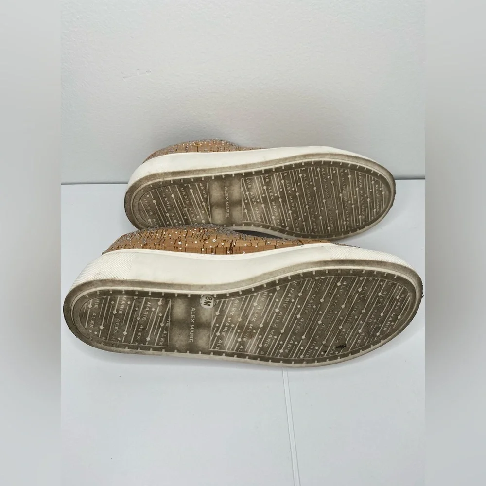 ALEX MARIE 4 Feature Technology Cork Sneaker Bling Embellished Sparkle