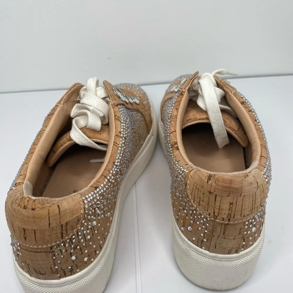 ALEX MARIE 4 Feature Technology Cork Sneaker Bling Embellished Sparkle