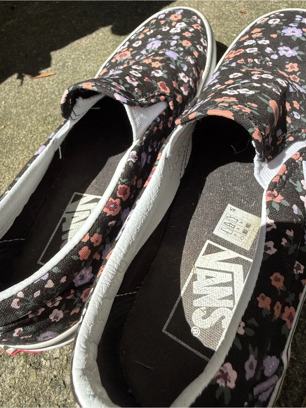 Vans print slip