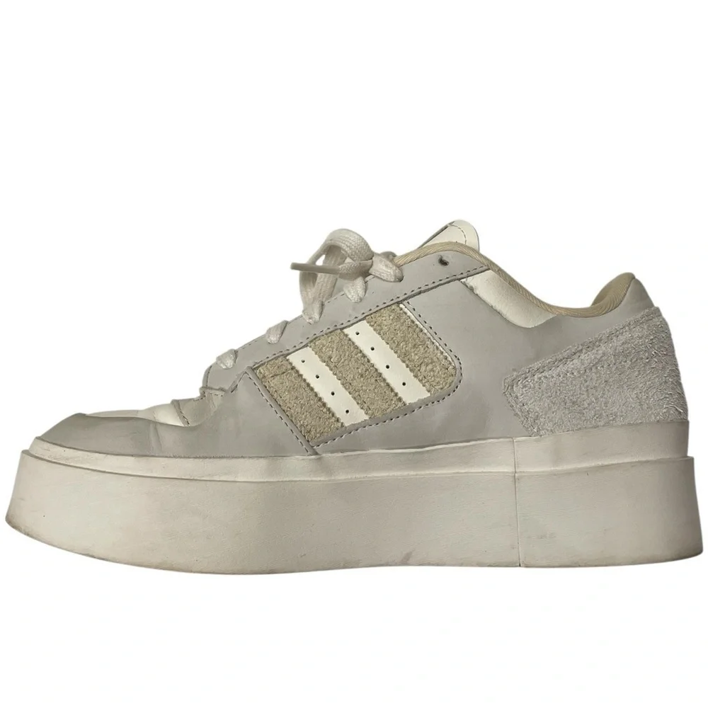 ADIDAS Forum Bonega Core White Sand Strata Sneakers Size