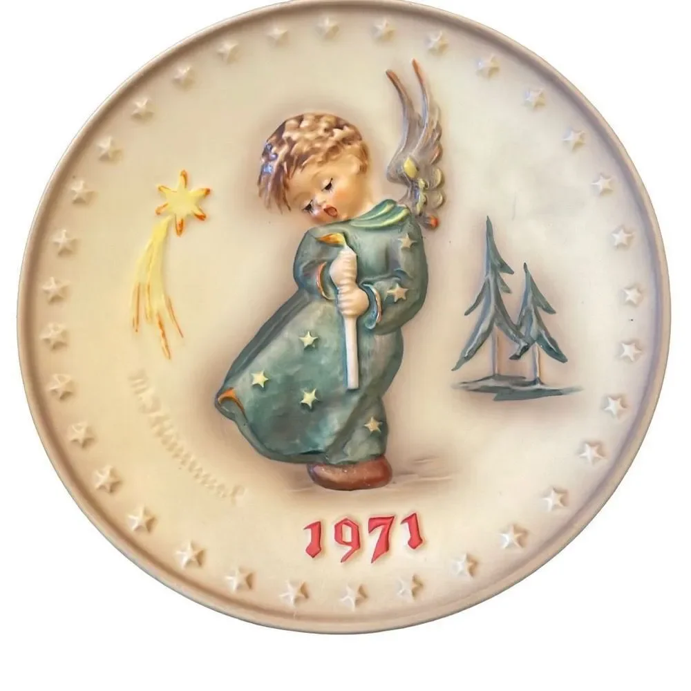 1971 Hummel 1st Annual Vintage Decorative Angel Plate Goebel‎