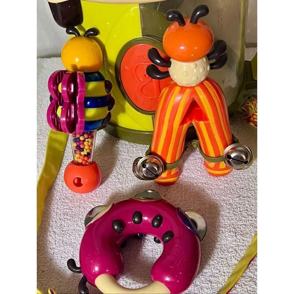Just B Parum Pum Pum Drum Musical Instruments Set Bugs Play Toddler Kids Toys