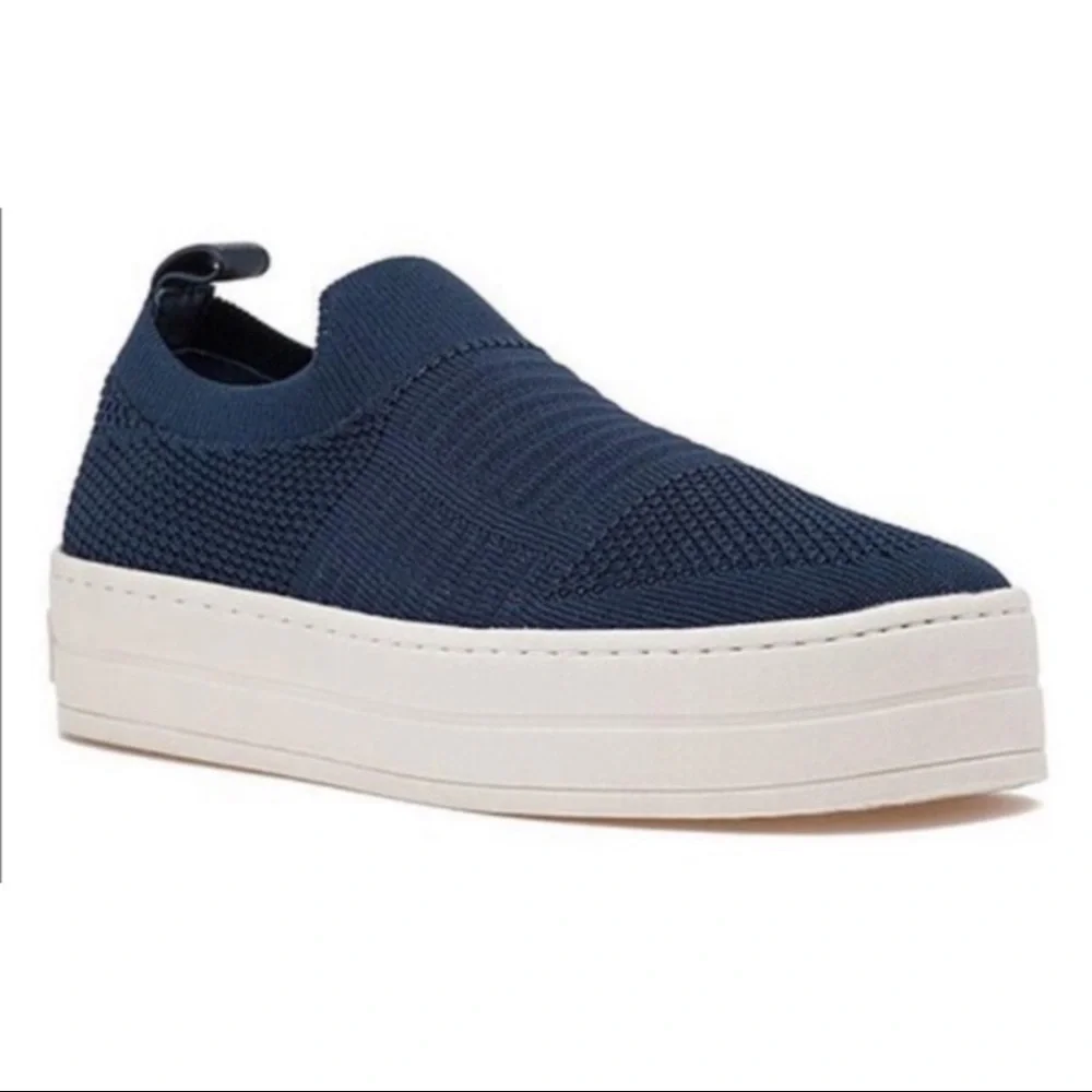 J/Slides Blue Hilo Knit Slip On‎ Shoes