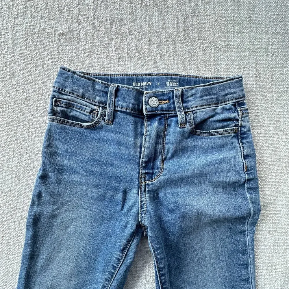 Old Navy Medium Wash Girl's Jeggings VGUC 8