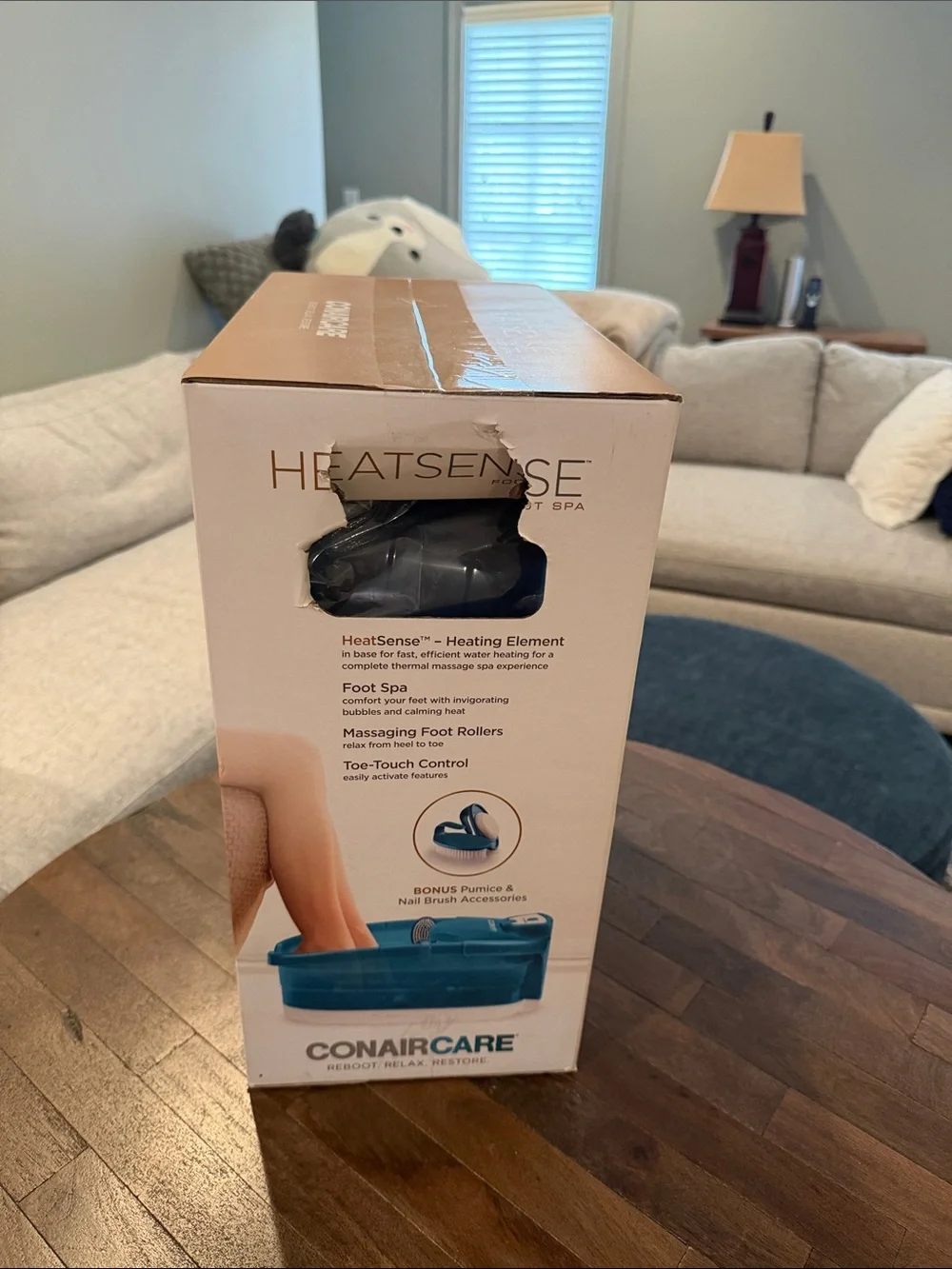 Conair Heatsense Foot Spa - Blue