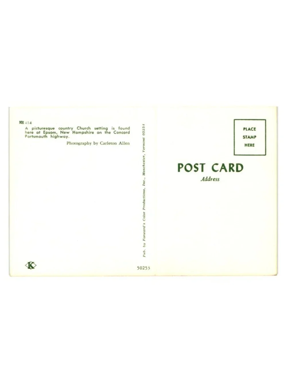 Forwards Color Productions vintage postcard