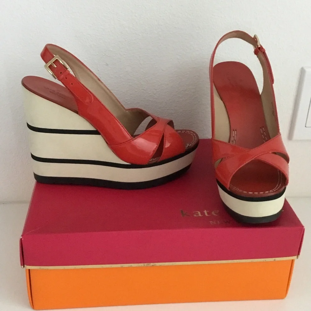 kate spade patent crisscross