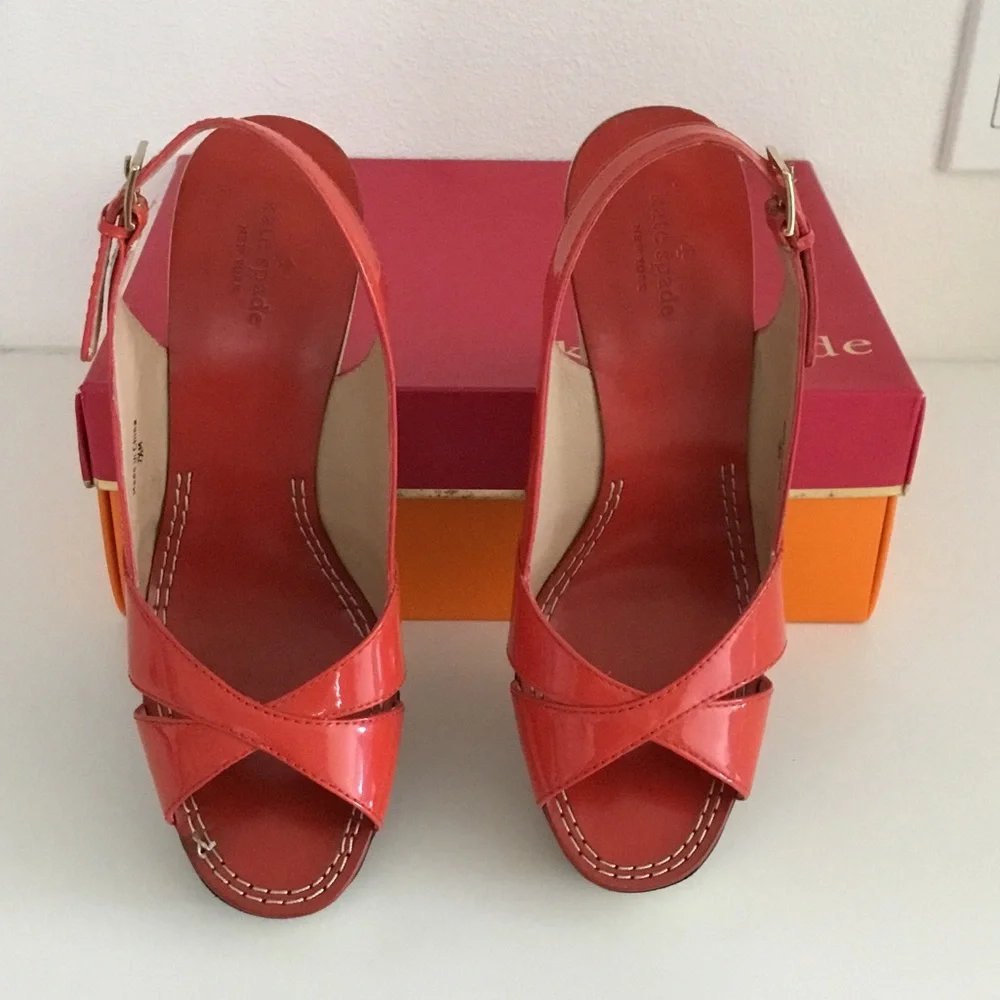 kate spade patent crisscross