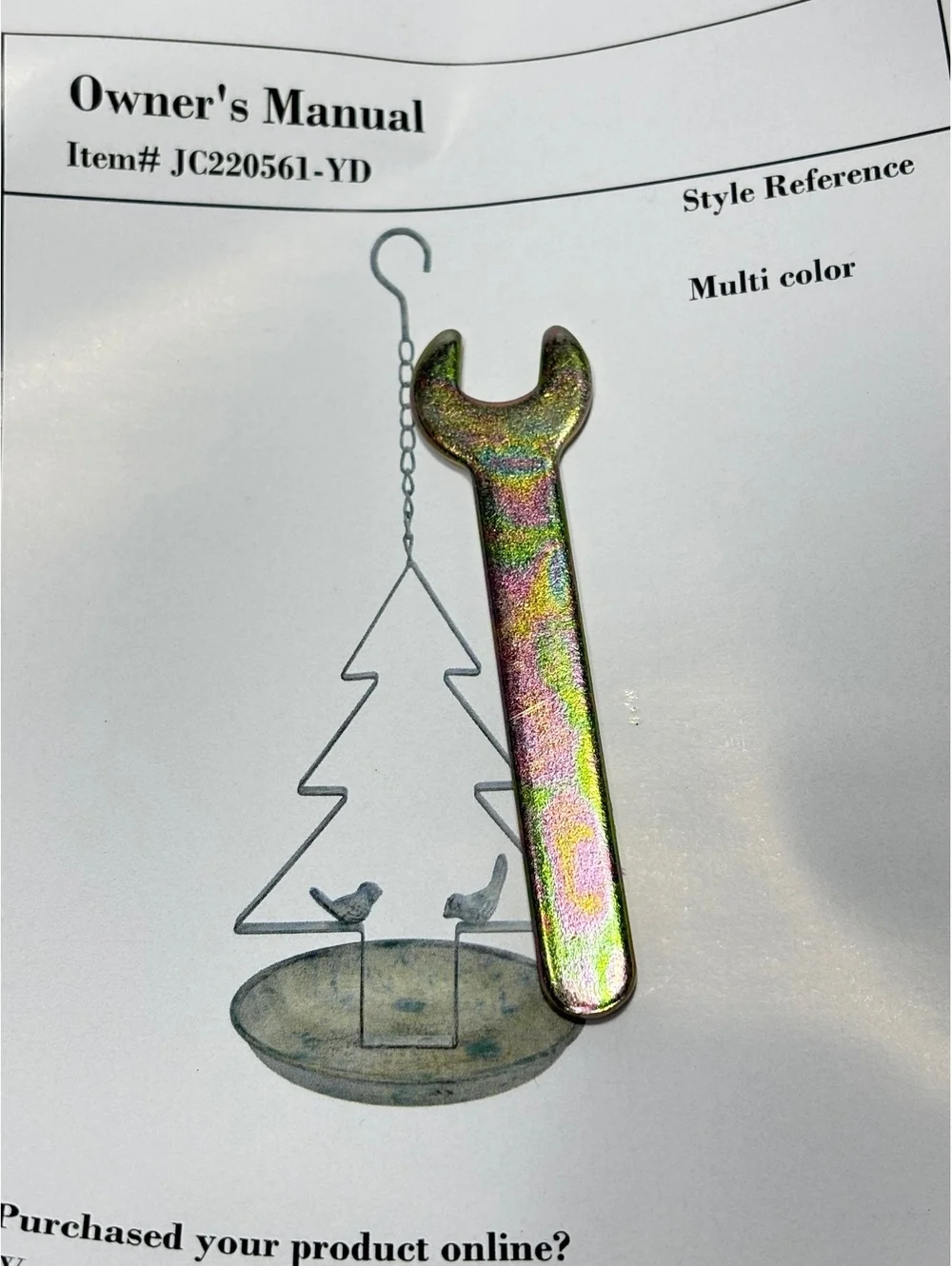 N/A or display manual