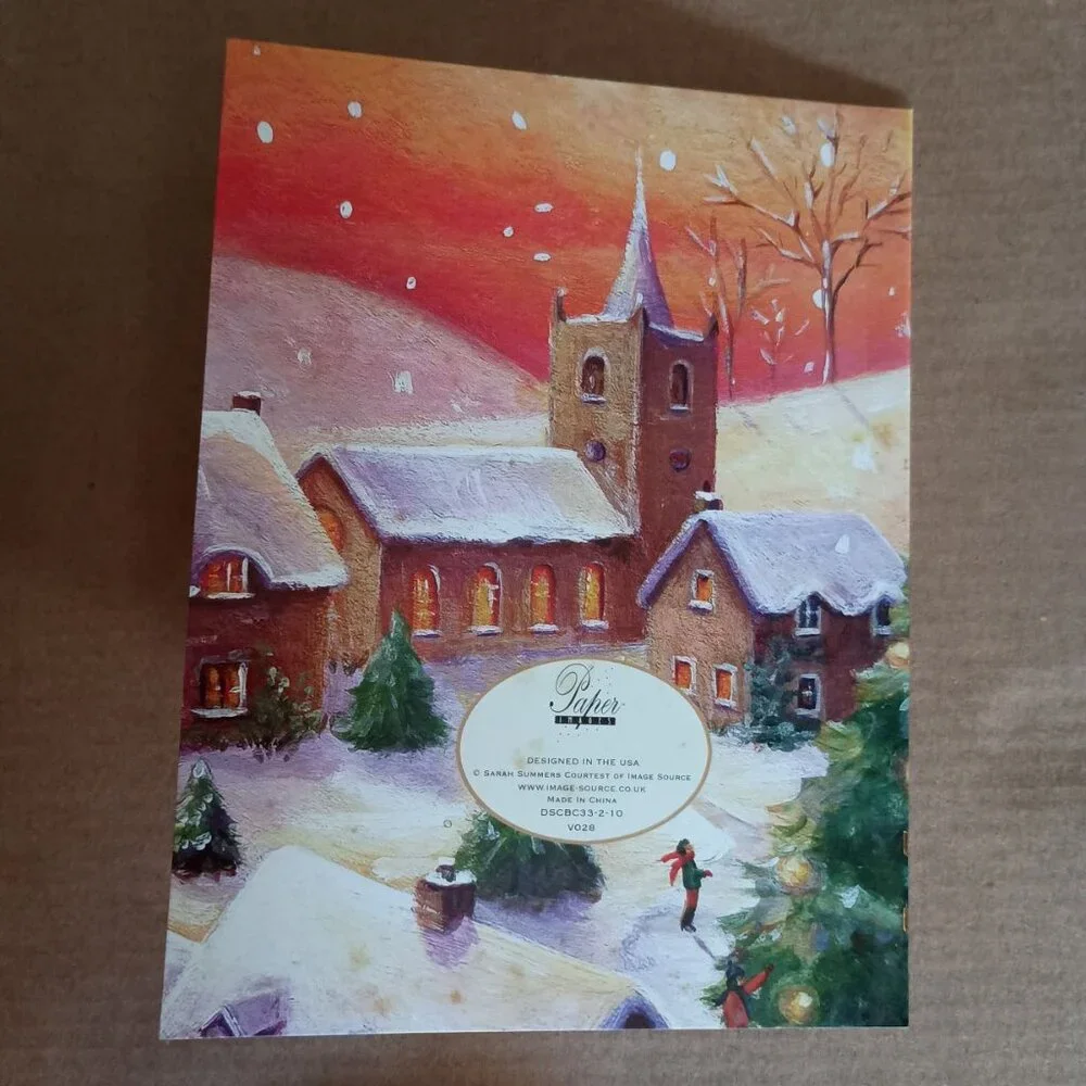 unused vintage Christmas cards, 2 varieties, 16 cards total with envelopes