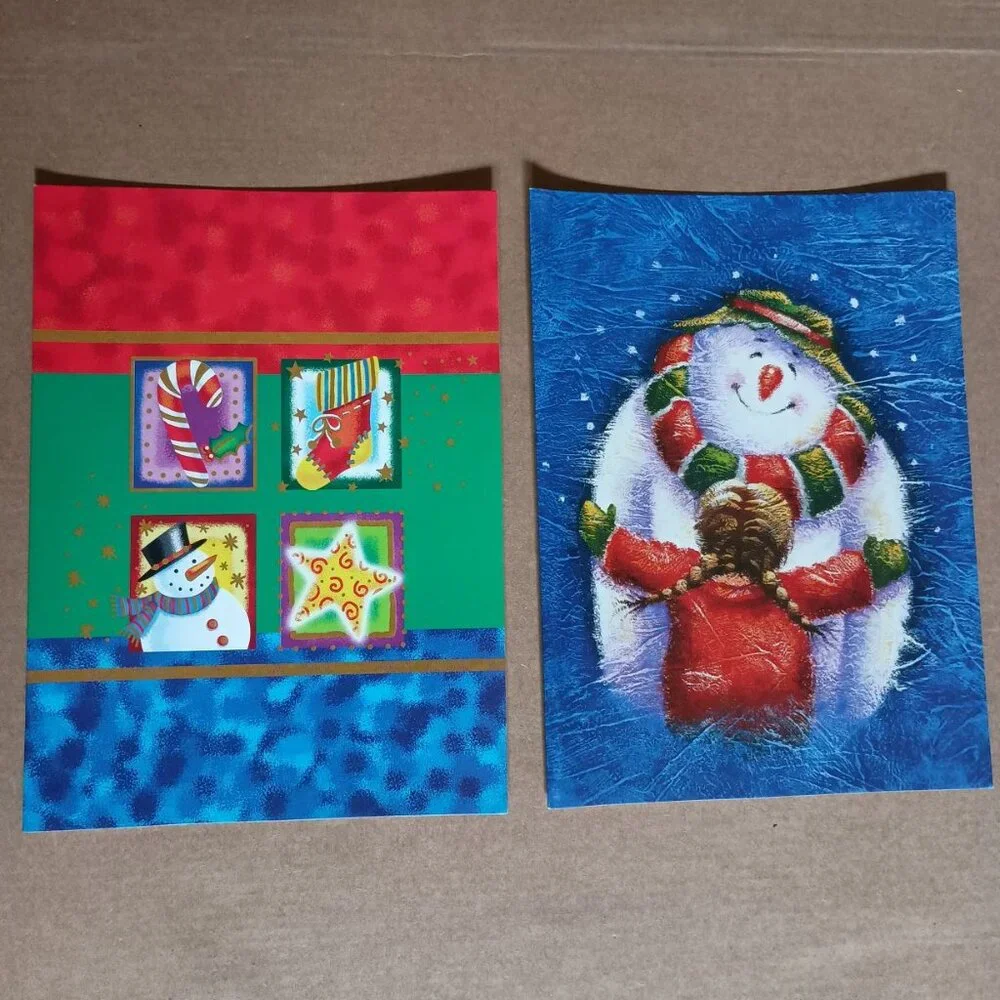 vintage unused Christmas card variety pack 16 cards with envelopes