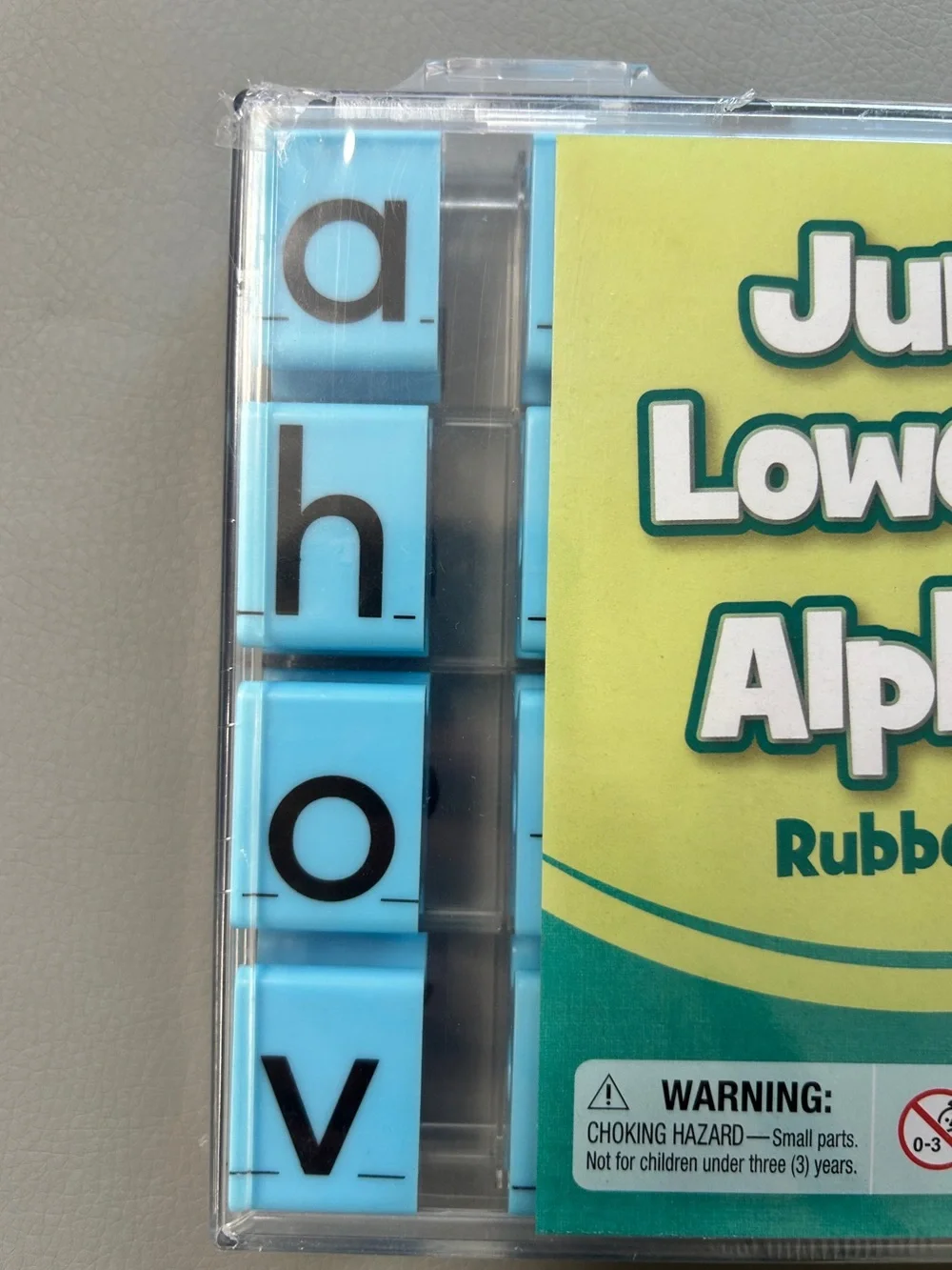 NWT - Kids Jumbo Lowercase Alphabet Rubber Stamps - Educational Insights