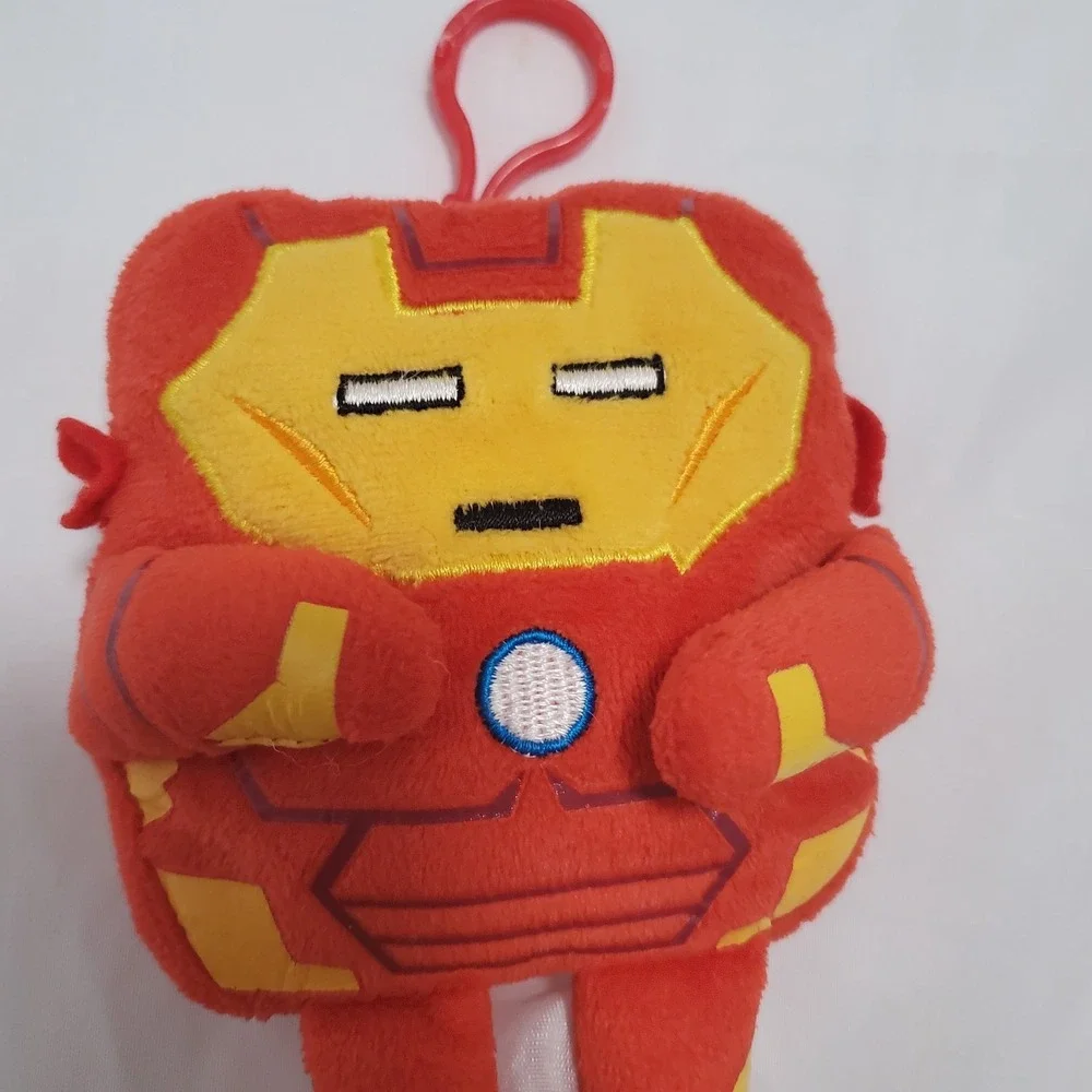 Iron Man Marvel Avengers Clip-On Square Plush, 6