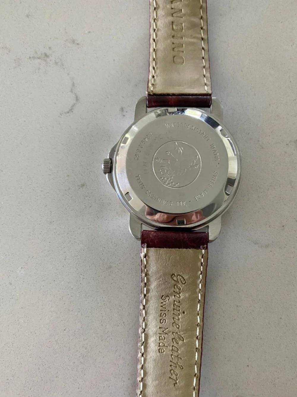 STAINLESS STEEL SWISS WATER RESISTANT MEN'S AUTOMATIC WATCH 
