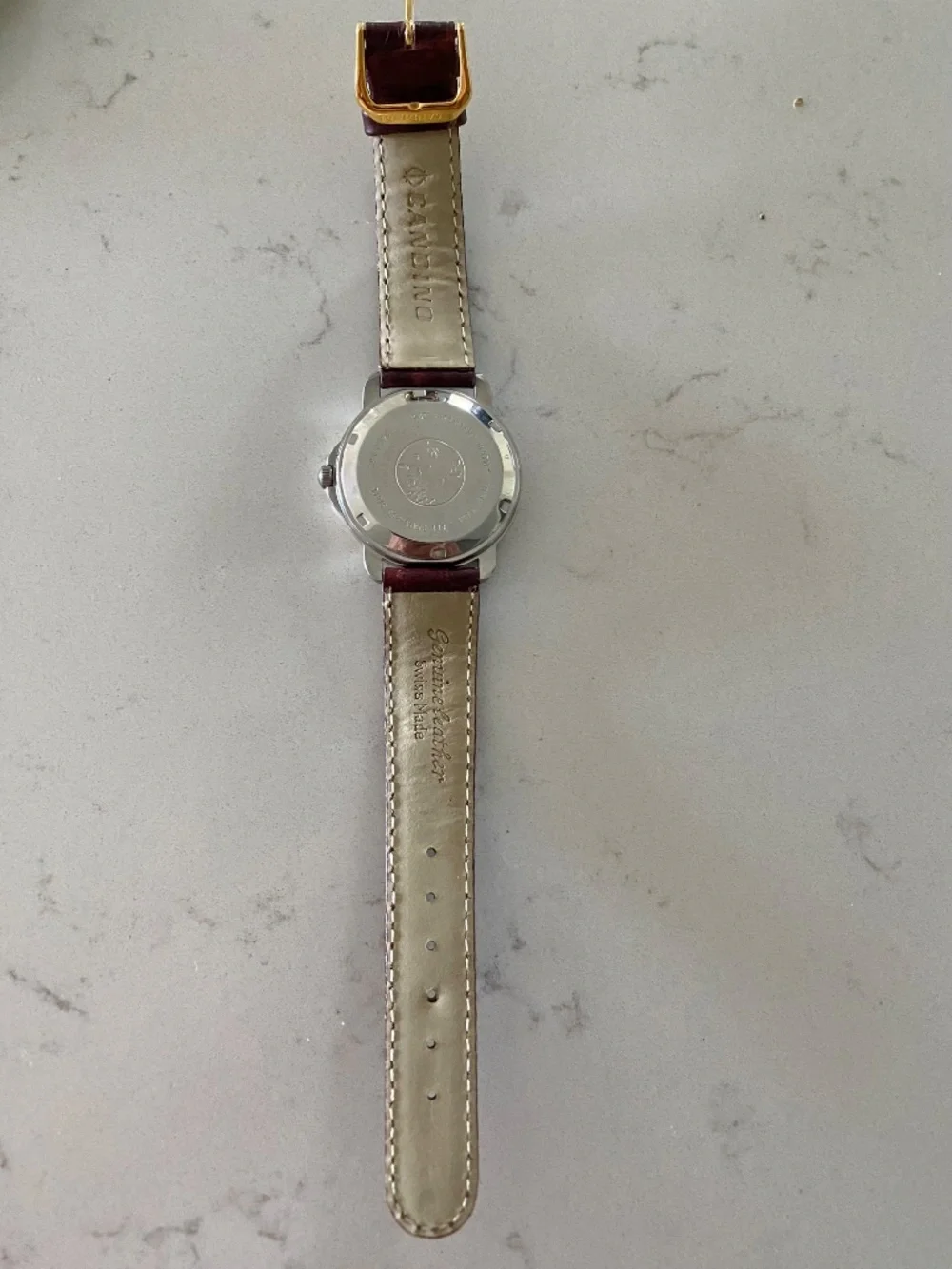 STAINLESS STEEL SWISS WATER RESISTANT MEN'S AUTOMATIC WATCH 