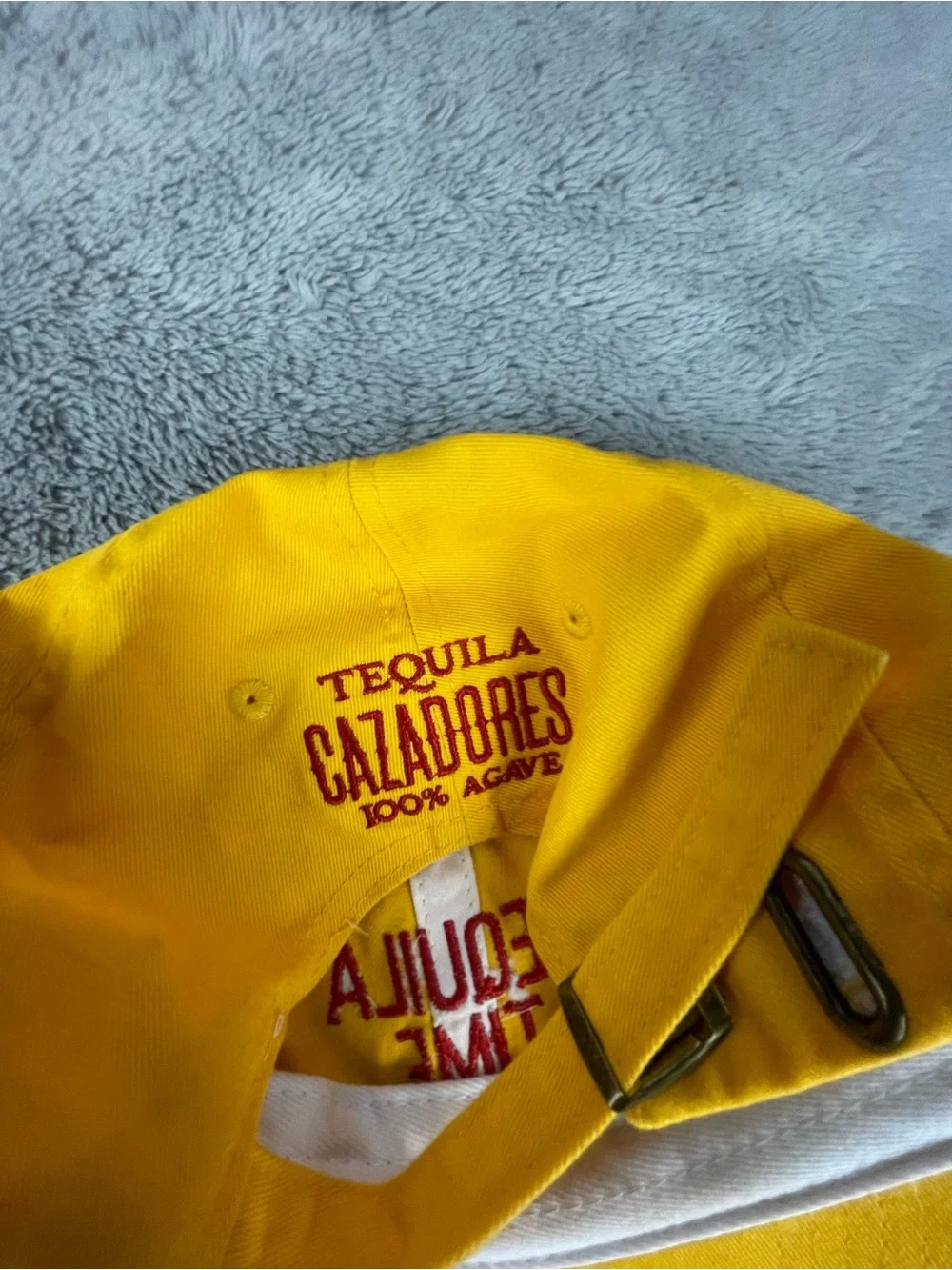 Yellow 'Tequila Time' Embroidered Cap Tequila Cazadores
