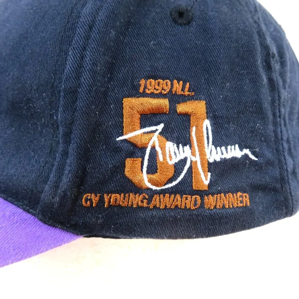 Arizona Diamondbacks Hat #51 Randy Johnson Embroidered Purple-Black Snapback