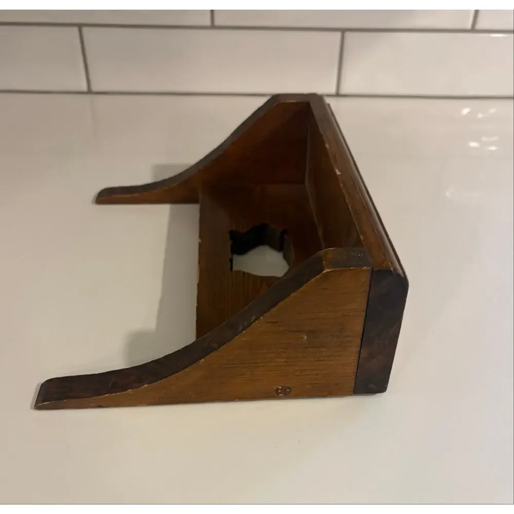 Vintage Wooden Pig Cut Out Shelf