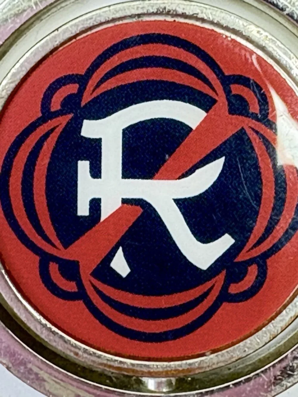 New England Revolution WinCraft Spinner Logo Key Ring Soccer Football Boston