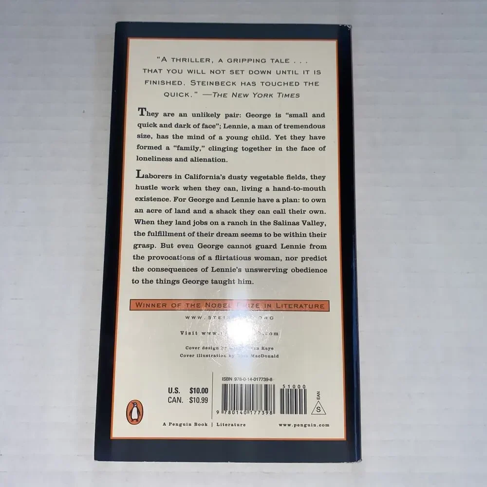 Of Mice and Men by John Steinbeck (1993, Mass Market)