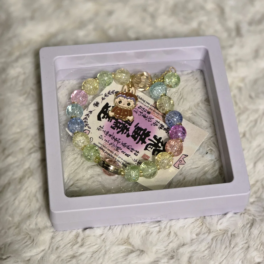 FASHION Labubu Kids/Womens Colorful Stretch‎ Beaded Bracelet NWT