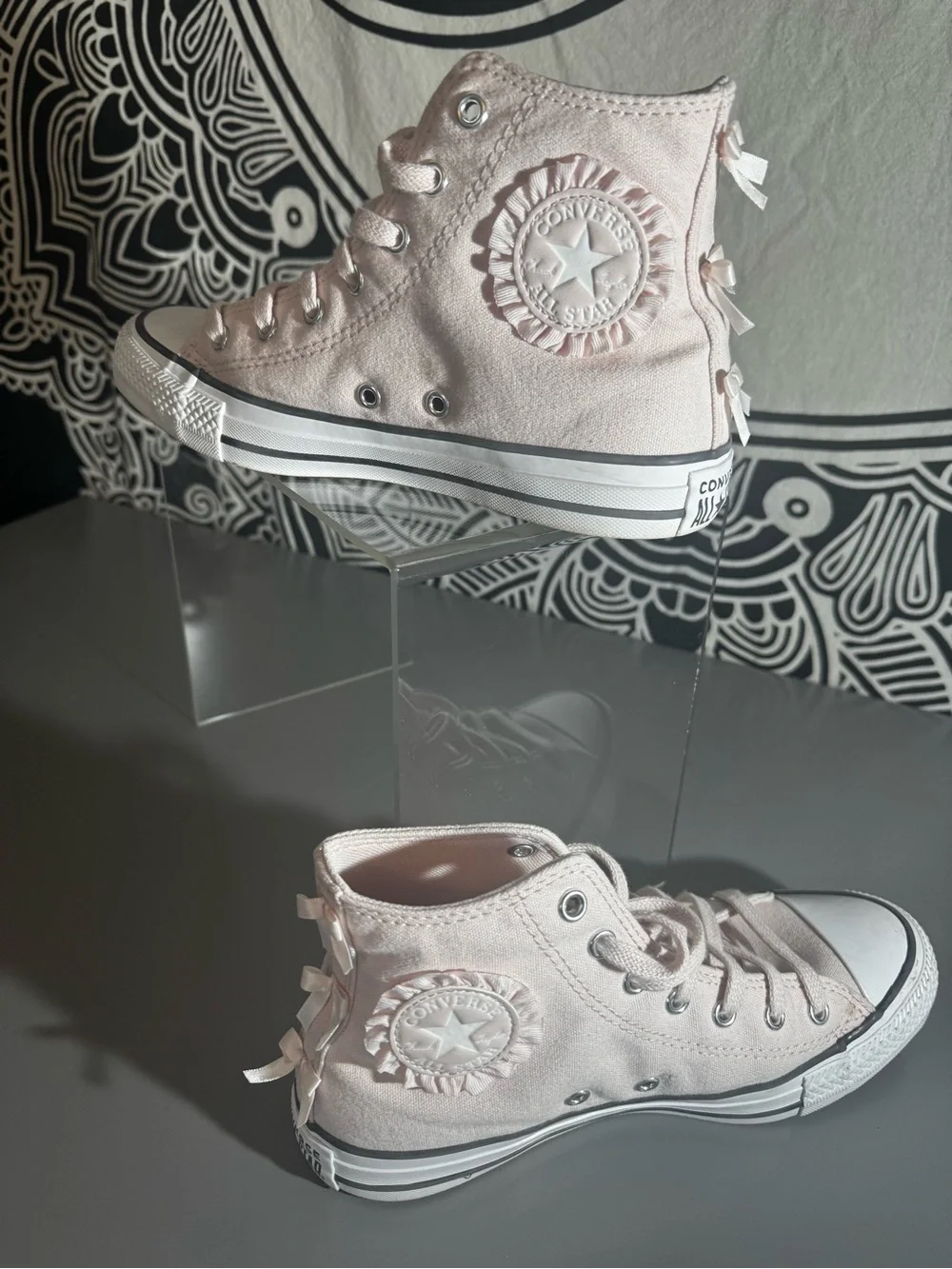 Converse Kids Light Pink High-Top Canvas Sneakers