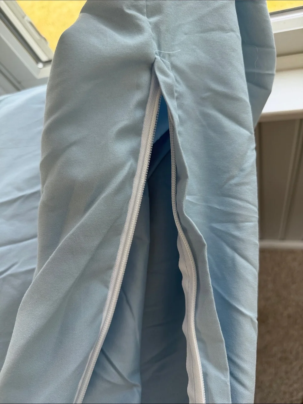 TWIN/TWIN XL- Light Blue Duvet Cover & Sham Soft Breathable Comfort