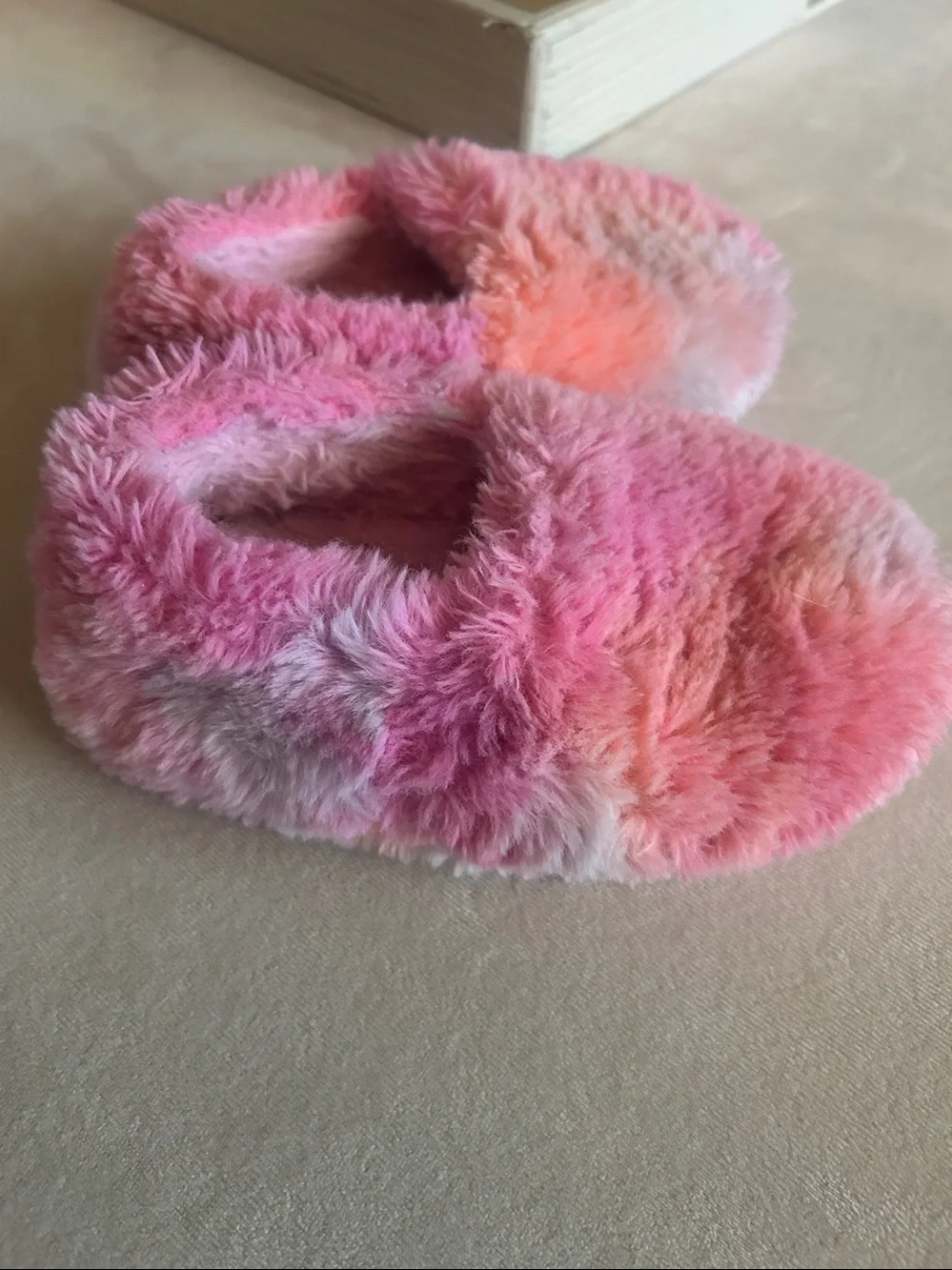 wonder nation Pink & Orange Plush Slip-On Kids Slippers