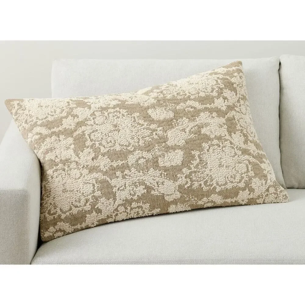 Pottery Barn Josephine Damask Lumbar Pillow Cover 20