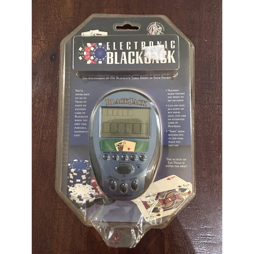 Electronic Black Jack Handheld Game, Excalibur Electronics NEW
