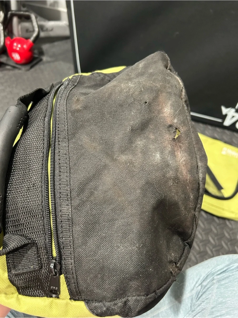 Alpine Design Green and Black Duffel Bag with Matching Pouch