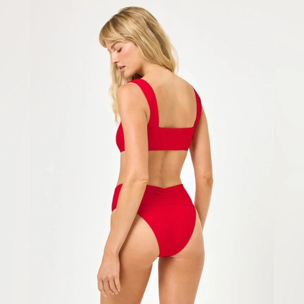 L*Space Eco Chic Repreve® Marlee Bikini Top, size Large , $110