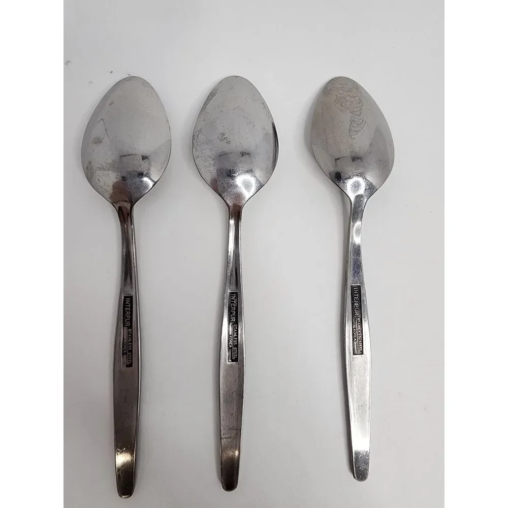 Interpur INR3 Soup Spoon Stainless Steel Korea - 3‎ Pieces