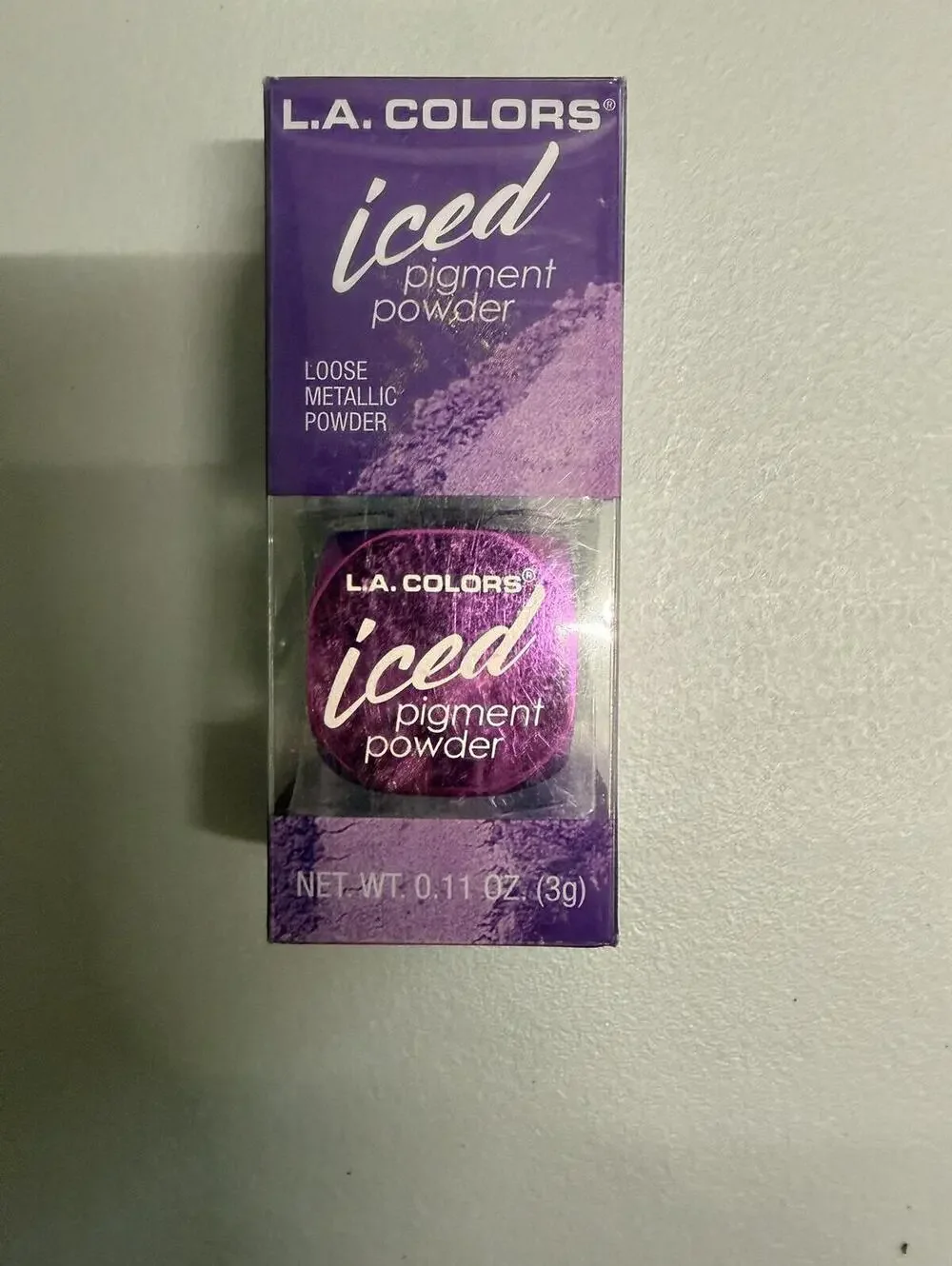 L.A. Colors Iced Pigment Powder Eyeshadow Shade Glam