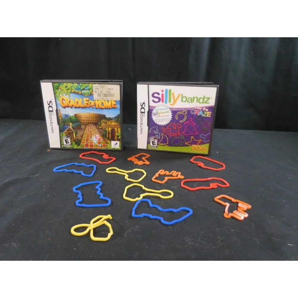 Nintendo DS  Silly Bandz Action Game + Cradle of Rome‎ Game Tested Work