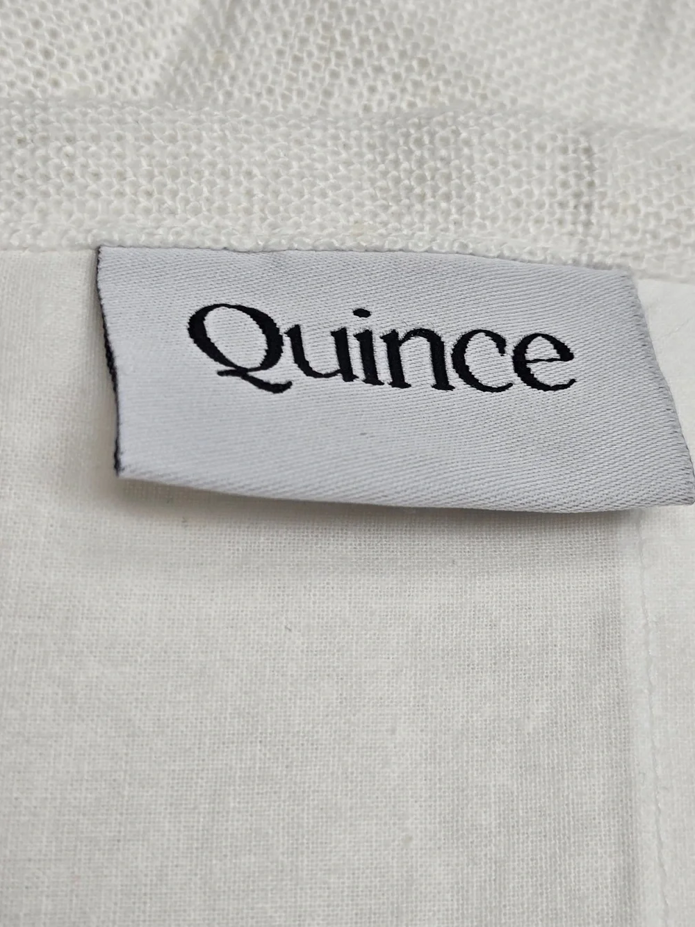 QUINCE Set Of 2 48x96 Heavyweight European Linen Curtains White 0083